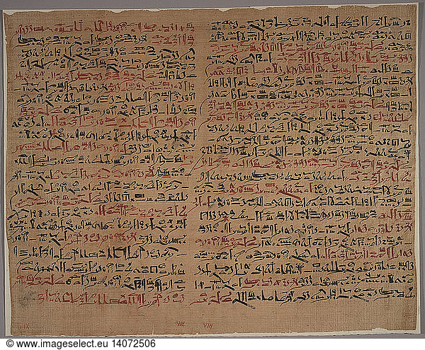 Edwin Smith Papyrus  1500 BC