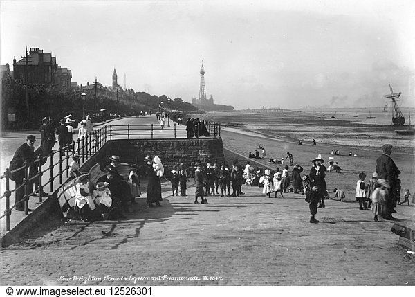 Egremont Promenade  New Brighton  Wallasey  Cheshire  1898-1910. Artist: Unknown