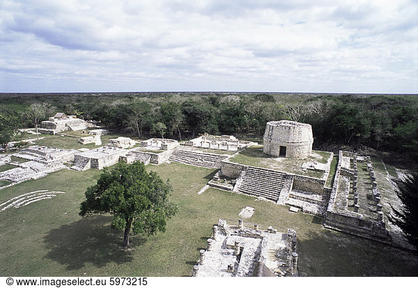 Ehemalige Maya Hauptstadt nach dem Fall von Chichen-Itza  Mayapán  Yucatan  Mexiko  Nordamerika