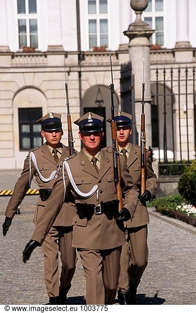 Ehre Guard im President´s Palace. Warschau. Polen.