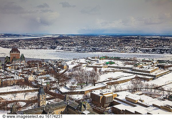 Ein Überblick über die Zitadelle von Quebec in Quebec City  Kanada.