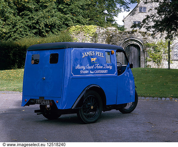 Ein dreirädriger Reliant Van von 1947. Künstler: Unbekannt