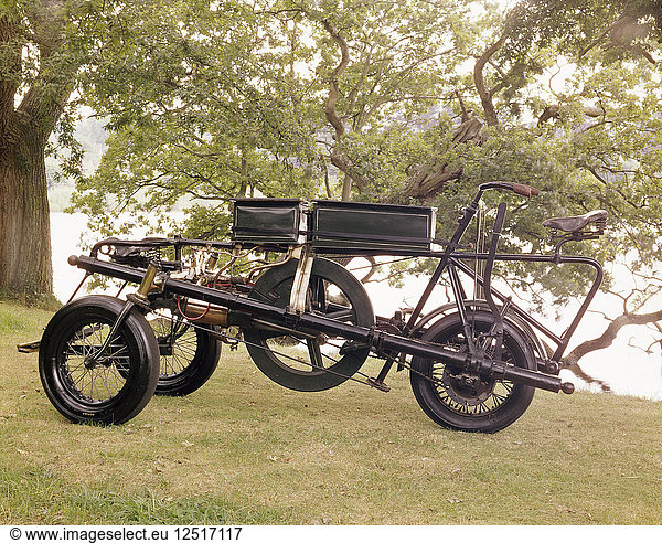 Ein Pennington-Motor-Dreirad von 1896. Künstler: Unbekannt