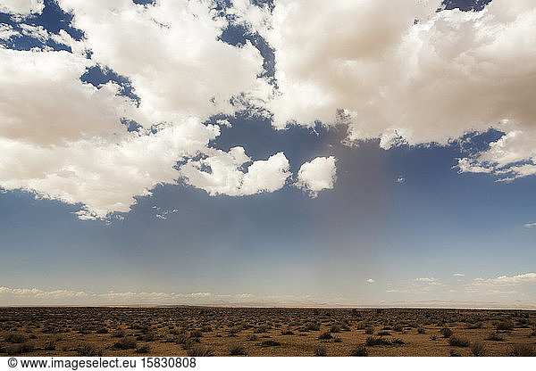 Ein Staubsturm in der Mojave-Wüste in Kalifornien  USA.
