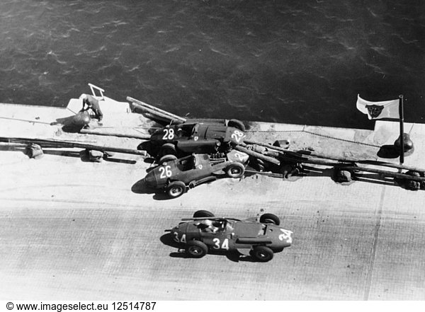 Ein Unfall beim Großen Preis von Monaco  1957. Künstler: Unbekannt