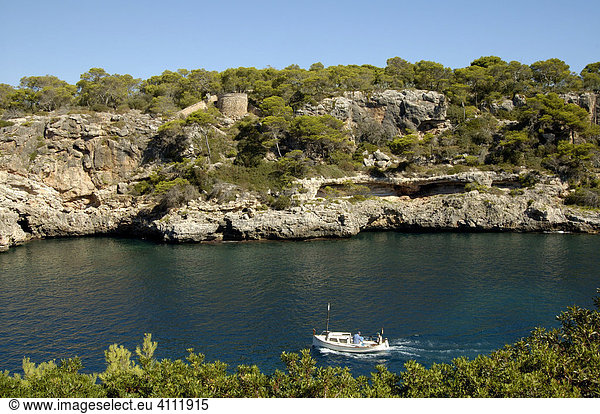 Einfahrt zum Naturhafen  Cala Figuera  Mallorca  Balearen  Spanien