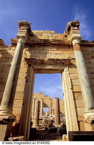 Eingang  Leptis Magna  Libyen