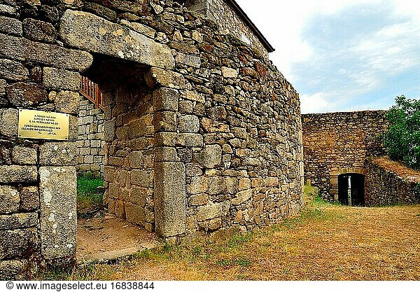 Eingang zur Burg von O Bolo  Orense  Spanien.