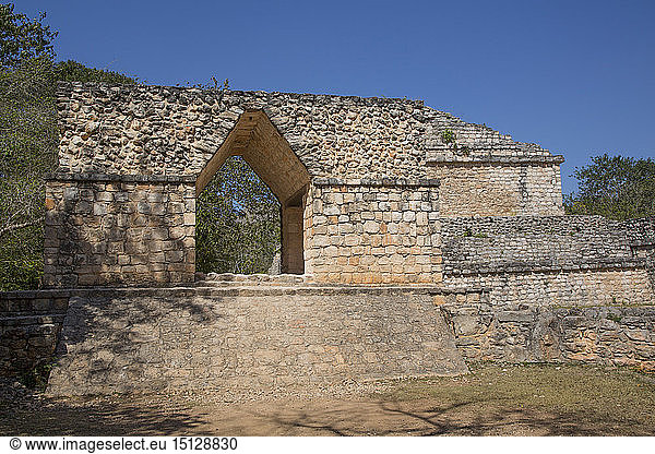 Eingangsbogen Ek Balam Yucatec-Mayan Archaeological Site Yucatan Mexiko Nordamerika