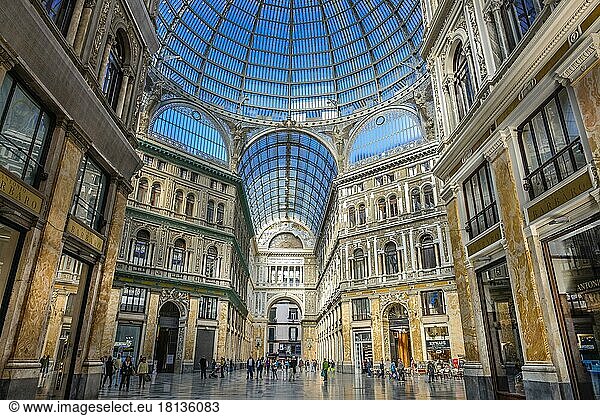 Einkaufszentrum  Galleria Umberto I  Via San Carlo  Neapel  Italien  Europa