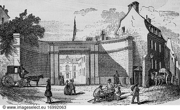 Eintrag der Manufacture des Gobelins  ntableau de paris von edmond texier  publisher paulin et le chavalier 1853.