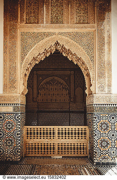 Einzelheiten zu den Saadiergräbern in Marrakesch