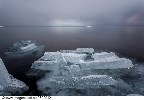 Eis Anordnung zeigen Lake Superior Oberer See Minnesota