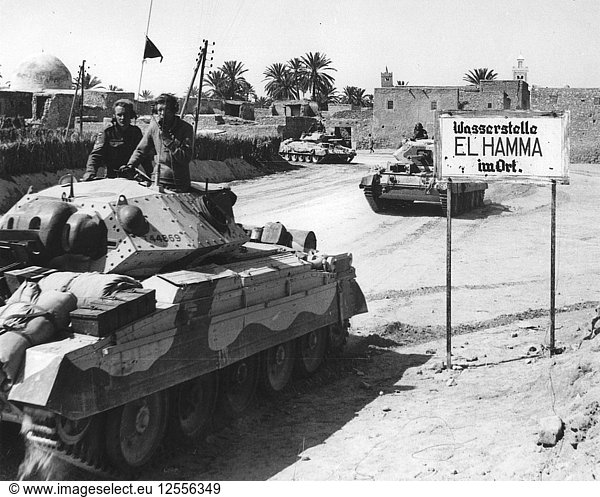 El Hamma  Nordafrika  Zweiter Weltkrieg  April 1943. Künstler: Unbekannt