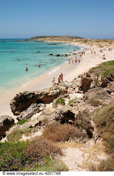 Elafonisi beach Chania Crete Greece