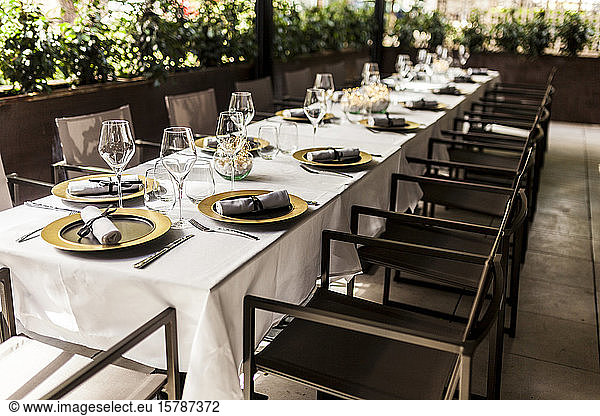 Elegant Restaurant terrace