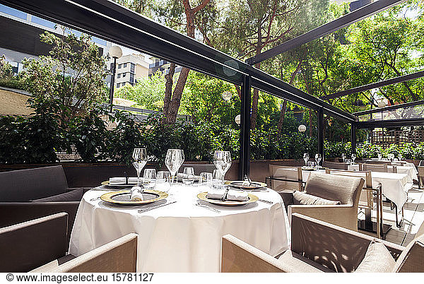 Elegante Restaurant-Terrasse