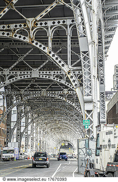 Elevated Riverside Drive and Twelfth Avenue  Harlem  New York City  New York  USA