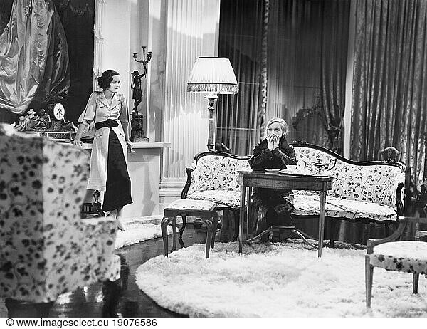 Elisabeth Bergner (right)  on-set of the British Film  'Escape Me Never'  United Artists  1935