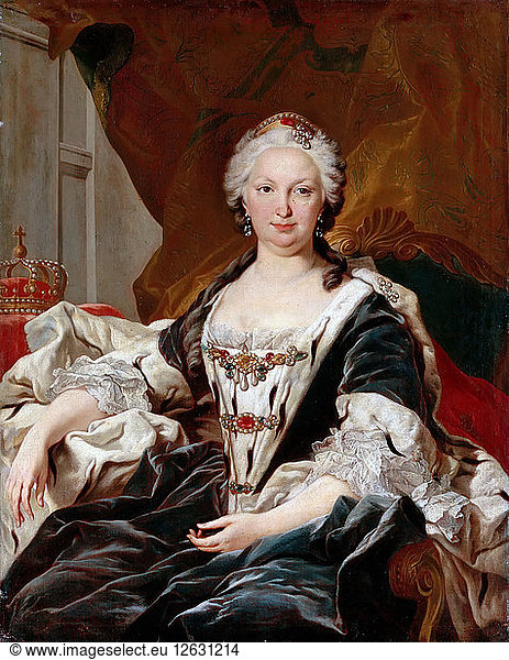 Elisabeth Farnese (1692-1766)  Queen of Spain. Artist: Van Loo  Louis Michel (1707-1771)
