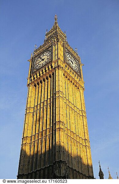 Elizabeth Tower oder Big Ben  London  Großbritannien.