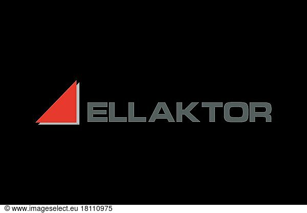 Ellaktor  Logo  Black background