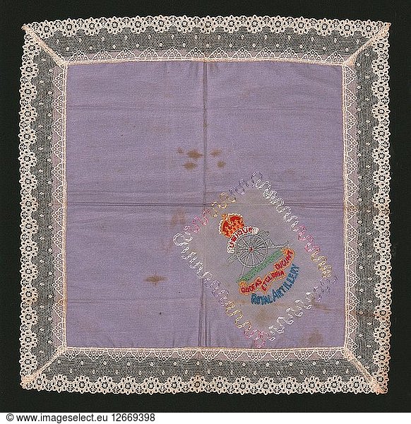 Embroidered Lace Handkerchief. Artist: Unknown.