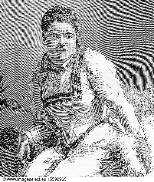 Emilia Francis  Lady Dilke  nÃ©e Strong  1840 - 1904. Englische Autorin  Kunsthistorikerin  Frauenrechtlerin und Gewerkschafterin. Aus The Strand Magazine  erschienen Januar bis Juni 1894.