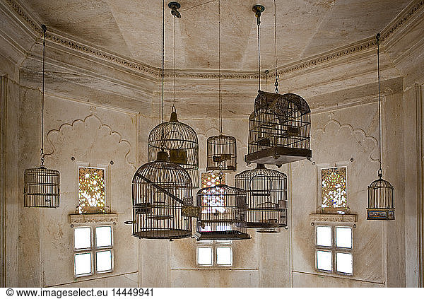 Empty Bird Cages in the City Palace