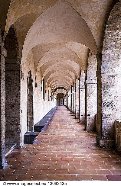 Empty corridor at La Vieille Charite