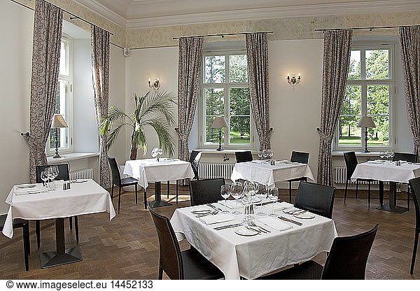 Empty luxury restaurant