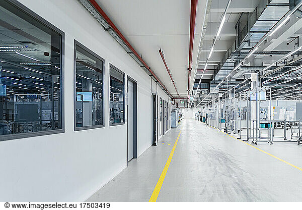 Empty space in manufacturing factory