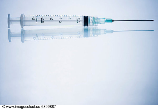 Empty syringe  side view