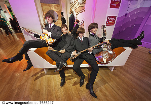 England  London  Madame Tussauds  Waxwork Display of The Beatles