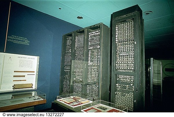 ENIAC computer -c1944. 18 ENIAC computer -c1944. 18,000 vac.,WHA_008 ...