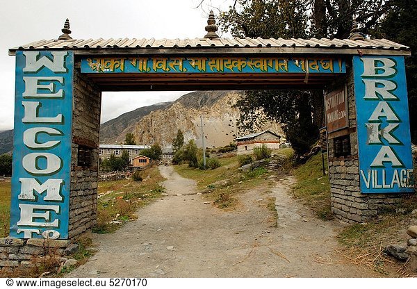 Entrance of Braka   Nepal