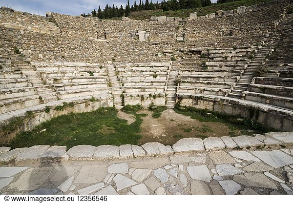 Ephesus Odeon (Bouleuterion) archaeological ruins Ephesus UNESCO World Heritage Site Selçuk Izmir Province Ionia Region Turkey Eurasia.