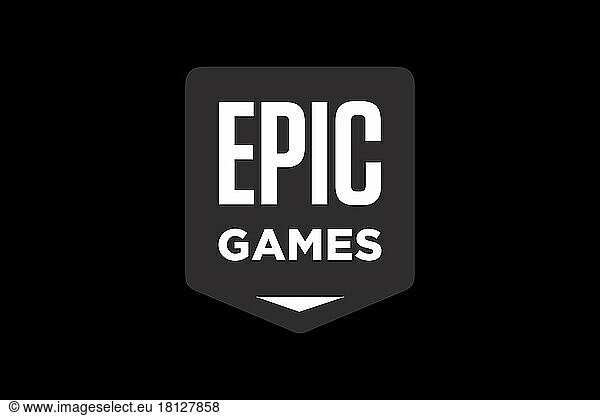 Epic Games  Logo  Schwarzer Hintergrund