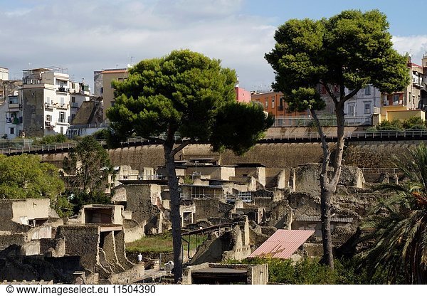 Ercolano (Italy). Archaeological site of the Roman ruins of Herculaneum.