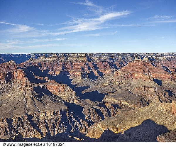 Eroded rock landscape  canyon landscape  Grand Canyon  South Rim  Grand Canyon National Park  Arizona  USA  North America