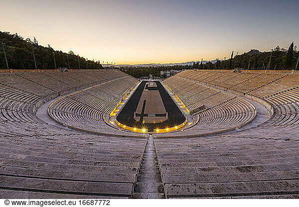 Erstes modernes Olympiastadion in der Stadt Athen  Griechenland.