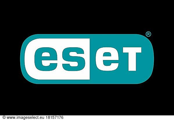 ESET  Logo  Black background
