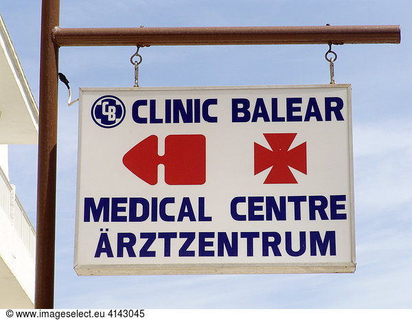 ESP  Spain  Balearic Islands  Mallorca : Doctors office  multi lingual.