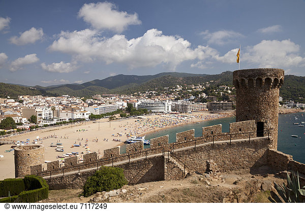 Europa, Stadt, Geschichte, Katalonien, Costa Brava, Spanien, Tossa de Mar