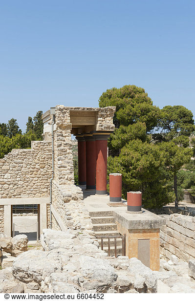 Europa Ausgrabungsstätte Nachbereitung Kreta Griechenland