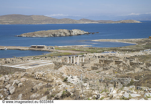 Europa Ausgrabungsstätte UNESCO-Welterbe Kykladen Griechenland Griechische Inseln