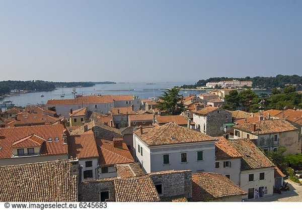 Europa  über  Ansicht  UNESCO-Welterbe  Basilika  Jahrhundert  Kroatien  Istrien
