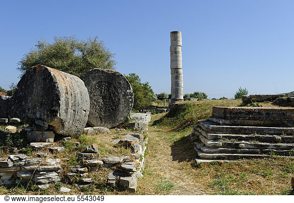Europa Bergbauindustrie Heiligtum UNESCO-Welterbe Ägäisches Meer Ägäis Göttin Griechenland