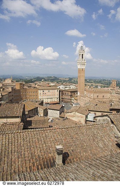Europa  Überraschung  Ansicht  Platz  Palast  Schloß  Schlösser  Glocke  Italien  Toskana