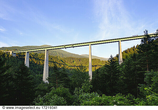 Europa bridge at Wipptal valley  Tyrol  Austria